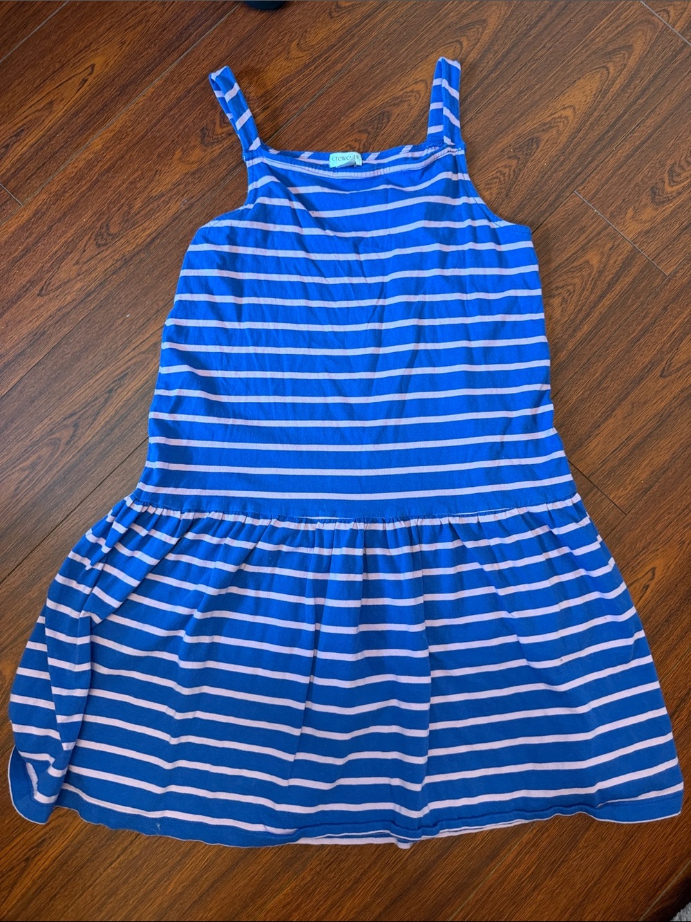 CrewCuts Blue & pink Striped Girls' Tank Dress